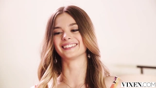 VIXEN Naughty College Teen Molly Seduces Older Man