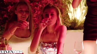 VIXEN guy fucks hottie by the pool