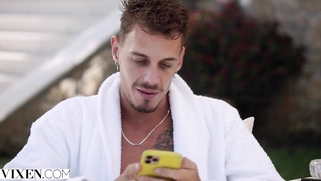 VIXEN Best Friends Lana and Milena Have Threesome With Married Man