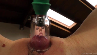 Riley Nixon loves getting her holes played with toys