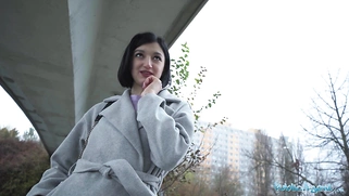 Cute little Russian loves to ride cowgirl on a big fat cock