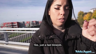 Brunette with a beautiful bubble butt fucking a big fat cock