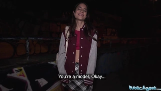 Hot French Model is more than happy to get fucked by a stranger in public