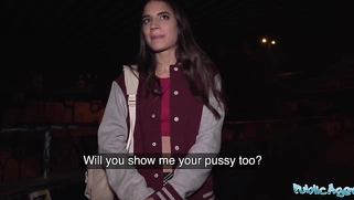 Hot French Model is more than happy to get fucked by a stranger in public