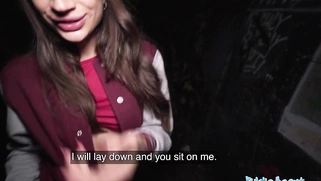 Hot French Model is more than happy to get fucked by a stranger in public