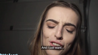 French Babe Alba Lala Shows Off Her Small Tits on the Street