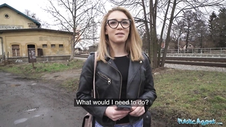 She is just 18 but she knows how to suck and fuck a big dick in a basement