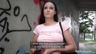 19 year old Innocent fucked in the rain by a huge cock