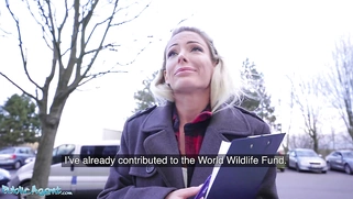 Beautiful Blonde Caty Kiss Loves Big Cock