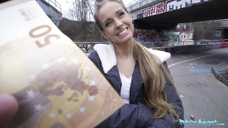 Spanish cock is fucked by Kinuski outside, beneath a tunnel.