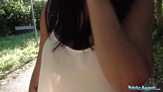 Chloe Lamour gets her big boobs jizzed on for cash