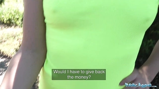 Kittina Clairette gets creampied fucking outdoors