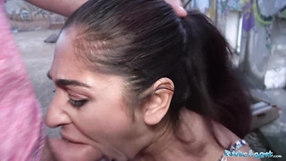 Sexy Asian British fucks for cash from strangers