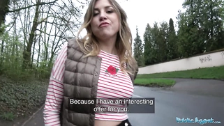 Russian hotties enjoy having sex outside in the daytime.