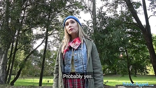 Lost dog leads to hot public sex