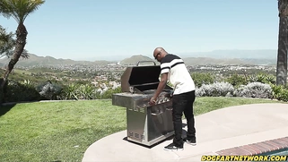 I'm In The Mood For 2 BIG Sausages - Slutty Repairwoman Fucked By 2 Strangers With Big Cocks