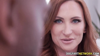 Hot Redhead Cougar Sophia Locke Gets Two Big Cocks