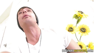 Hot Stepmom Brandi Love Is Watched by Her Stepson While She Does It with His Two Black Friends