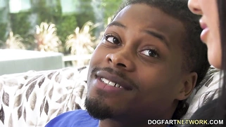 Jennifer White gets facial from 2 BBCs in front of her stepson