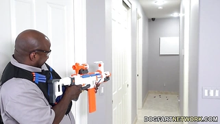 Charlotte Sins Footjob and Big Cock Fucking