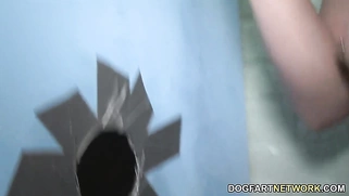 Black Cock Slut Lily Labeau Visits Mysterious Glory Hole