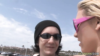 Anal slut Katie Summers has a shaking orgasm on black cock