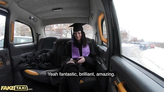 Fake Taxi University Graduate Melanie Mendez Takes Off Her Robe