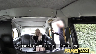 Horny blonde gets fucked in the ass on the hood of a taxi