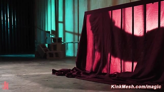 Dominant Mistress unleashes caged sub