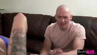 Stepbrother: "You have a hole in your leggings, I can literally see your pussy."