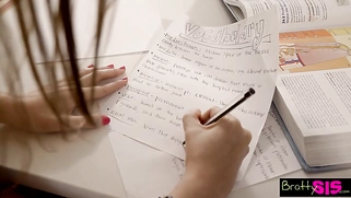 Lucky Brother Fucks Step Sister And Her Hot BFF