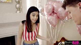 TURNED 18 AND GOT ​​STEPBROTHER'S COCK WITH BEST FRIEND'S PUSSY