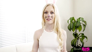 Bunny Sis Looked for Easter Eggs - and Got Eggs Right in Her Mouth!