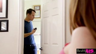 Stepbrother Put His Cock Between Two Girls' Legs girlfriends