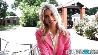 PropertySexArtHistory Professor Very Hot Blonde Real Estate Agent
