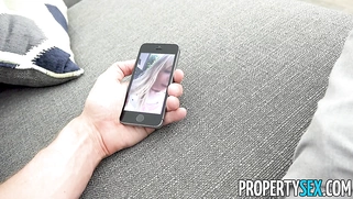 Tiny Blonde Uses Her Tight Pussy to Get an Apartment