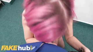 Punk beauty Alex B enjoys rough sex on the table