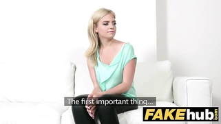 Shy European Model Sucks and Fucks in Front of a Big Face