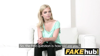 Shy European Model Sucks and Fucks in Front of a Big Face