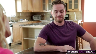 I realized he's in love with my stepmom Taking care of a busty stepmom