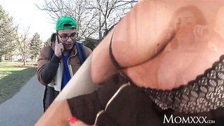 Mom British MILF with huge tits Ava Cox cheats on her husband