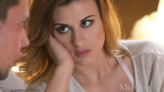 Busty blonde Billie Star fucks her little sister's husband