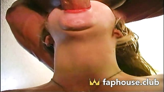 Horny teenager with a super-cute face gets dicked down by a muscled man