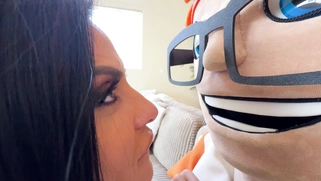 Sandy Love's Handjob Turns Striptease into a Cum-on-Tits Twerk Fest!