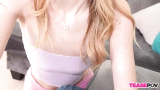 POV When I got a blowjob from Teen 18 Della Cate