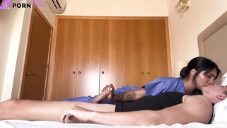 Big Ass nurse fucks her patient when the doctor leaves Creampie YASMINA KHAN at pornt