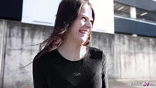 GERMAN SCOUT - Redhead Teen Peach Delina