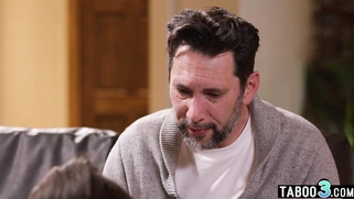 Latina pet herself and serving stepdad