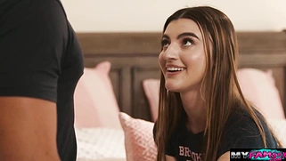 Caught my stepdaughter touching her self again