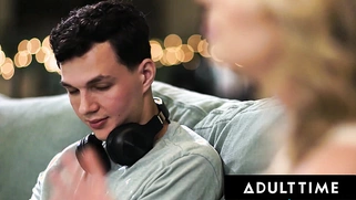 Milf Rachael Cavalli catches her stepson jerking off and decides to have sex with him!